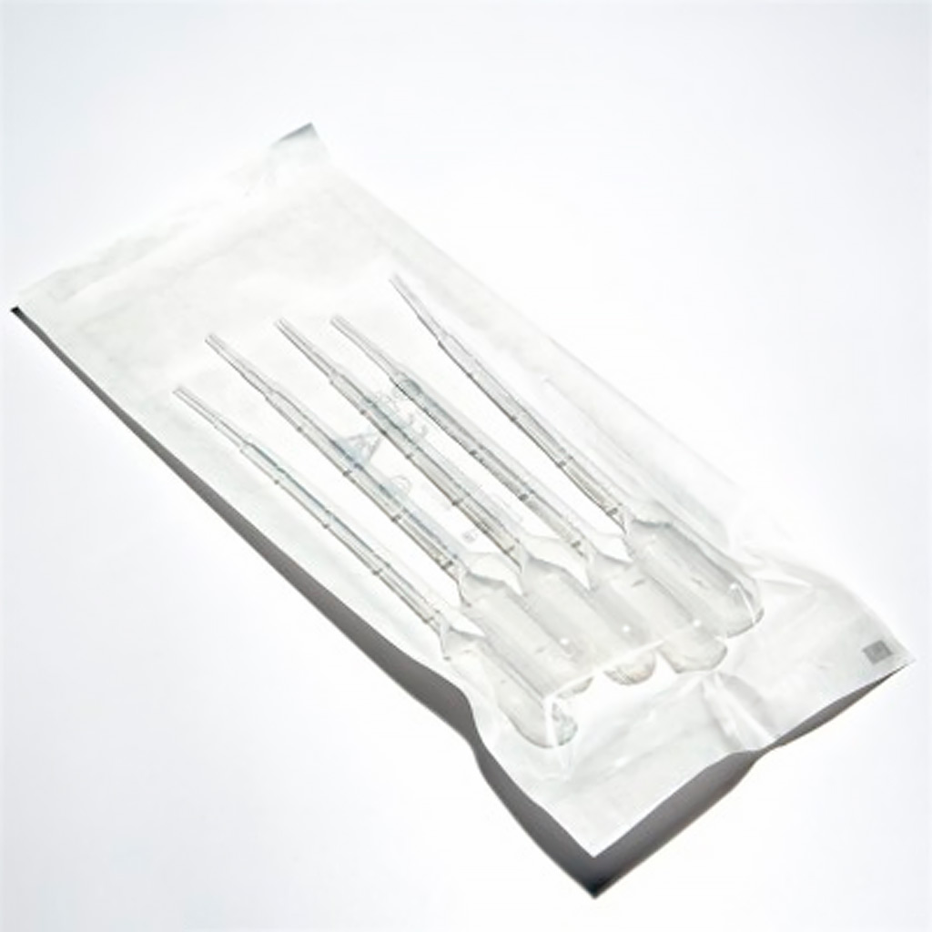 Піпетка Пастера, 1 мл BIOSIGMA, стерильна, 5 шт/пак., BSV135